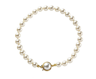 Single Strand Majorca Pearl Bracelet 