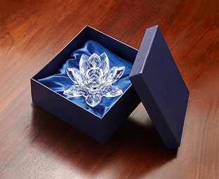 Crystal Lotus Flower Candle Holder
