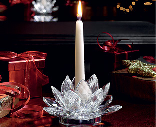 Crystal Lotus Flower Candle Holder