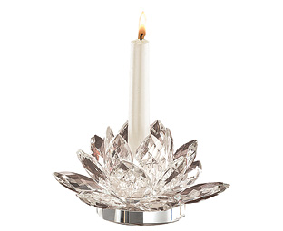 Crystal Lotus Flower Candle Holder