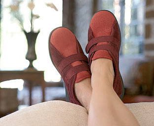 Eunice Wide Fit Velcro House Shoes 