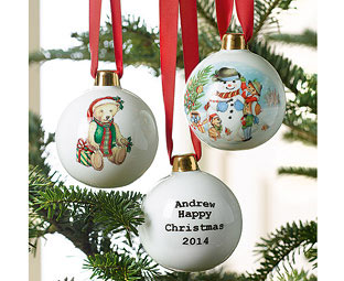 Personalised Children's Christmas Bauble 