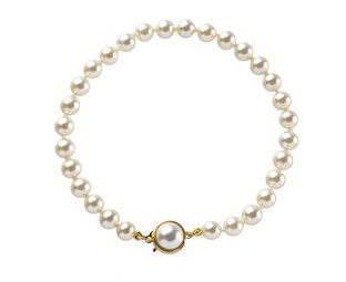 Single Strand Majorca Pearl Bracelet 