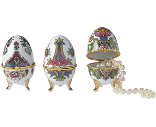 FabergÃ¯Â¿Â½-Style Ornamental Eggs (3) 