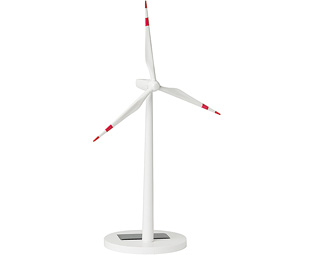 Solar Powered Model Wind Turbine 