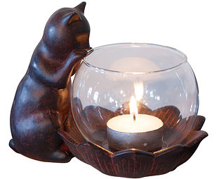 Kitten Candle Holder 