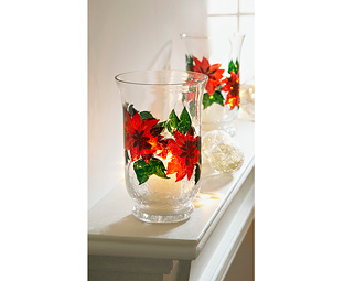 Poinsettia Candle Holder 