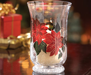 Poinsettia Candle Holder - Half Price Offer! 