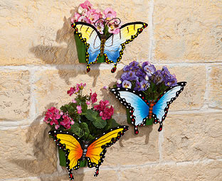 Butterfly Wall Planters (3) 