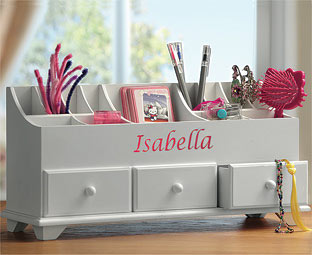 Children's Personalised Wooden Organiser 