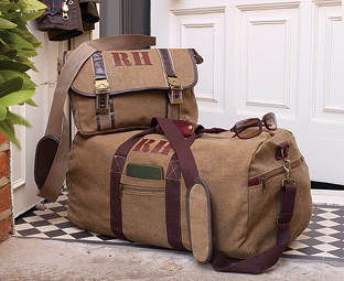 Canvas Weekender Bag + FREE Courier Bag 