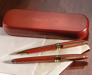 Personalised Wooden Pen Set 