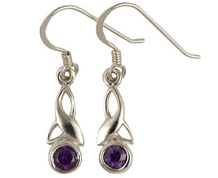 Celtic Knot Birthstone Earrings 
