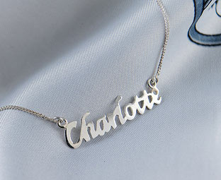 Sterling Silver Name Necklace 