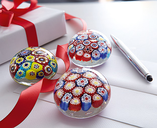 Millefiori Glass Paperweights 