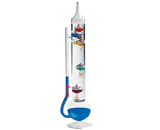 Galileo Thermometer & Barometer 