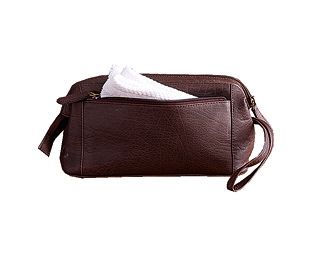 PRIMEHIDE Luxury Leather Wash Bag 