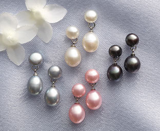 Classic Pearl Droplet Earrings (4) 