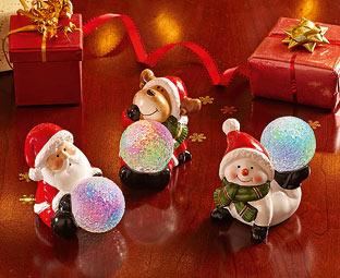 Light-Up Festive Figures - Half Price Offer! 