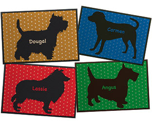 Dog Breed Mat, Medium 