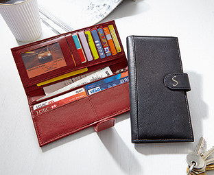 RFID Leather Credit Card Wallet 