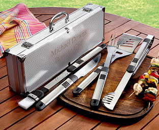 Aluminium Case with Barbecue Tools 