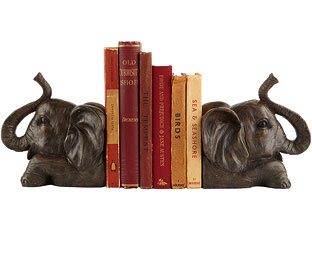 Elephant Bookends 
