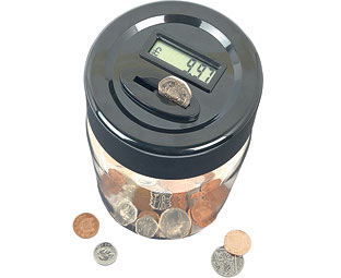 Coin Counting Jar 