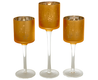 Christmas Trio Candle Holders - Half Price Offer! 