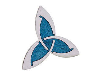 Celtic Trinity Enamel Scarf Slide 