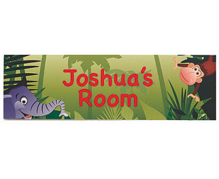 Jungle Door Plaque 