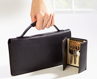 Leather Travel Case + FREE Key Case 