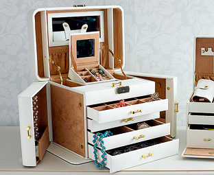 Mele & Co Empress Ultimate Leather Jewellery Box 