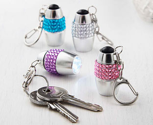Jewel Keyring Torches (4) 