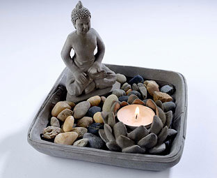Tranquil Buddha Garden Tea light Holder 