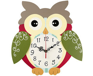 Wise Owl Wall Clock 