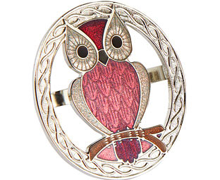 Owl Scarf Ring 