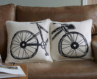 Pair of Bicycle Cushions 