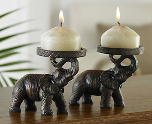 Elephant Candleholders (2) 