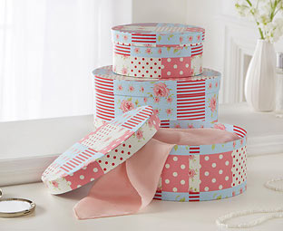 Patchwork Nesting Storage Boxes (3) 