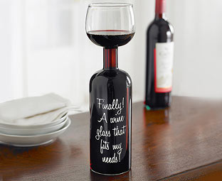 Wine Bottle Glass 