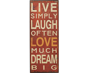 Live Simply Laugh Often Plaque 