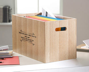 Ash Veneer Filing Box 