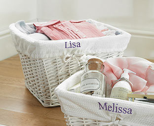 Personalised Wicker Basket, Large 